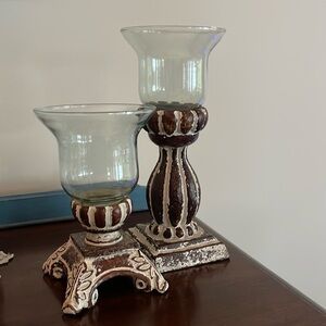Southern living bell jar candleholders sold as set